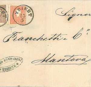 30413 - AUSTRIA -  POSTAL HISTORY - COVER from TRIESTE to MANTOVA