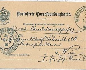 30375 - AUSTRIA -  POSTAL HISTORY - FORMULAR CARD - WIEN local use 1890