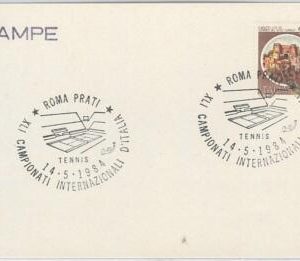 54515 - ITALY  - Postal History  - nice SPORTS postmark on CARD: TENNIS 1984 Rom