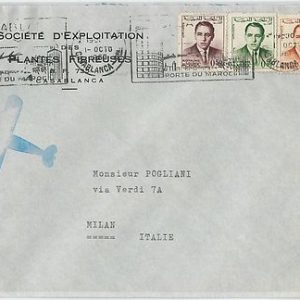 59273 -    MOROCCO - POSTAL HISTORY: COVER to ITALY - 1963