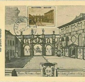 14681 - BELGIUM - POSTAL HISTORY - MAXIMUM CARD 1948 ARCHITECTURE