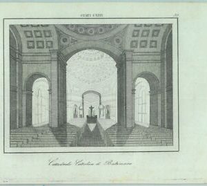 84889 - USA - vintage engraving VINTAGE Italian Engraving 1800's - Baltimore