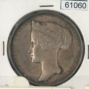 61060 - FRANCE - VINTAGE MEDAL: Marie-Therese de Modene 1840's SILVER PROOF