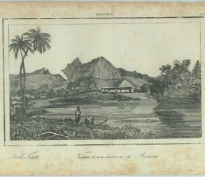84929 - POLYNESIA - vintage vintage engraving Italian Engraving 1800's