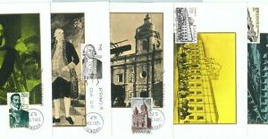 68912 - SPAIN - Set of 5 MAXIMUM CARDS 1969 - ARCHITECTURE