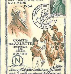 24015 - FRANCE  - POSTAL HISTORY - MAXIMUM CARD 1954 Journee du Timbre NAPOLEON