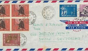 61309 - VIETNAM - POSTGESCHICHTE - BRIEF in die SCHWEIZ 1967 - MUSIK