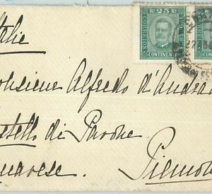 72496 - PORTUGAL - POSTGESCHICHTE: Brief nach ITALIEN 1905
