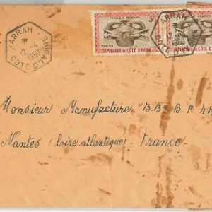 44846 - ELFENBEINKÜSTE Elfenbeinküste - POSTGESCHICHTE - UMSCHLAG von ARRAH...