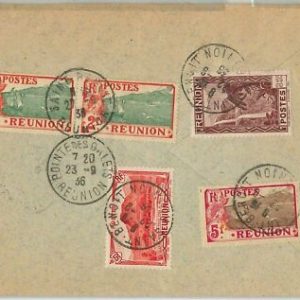 45165 - REUNION - POSTGESCHICHTE - EINGESCHRIEBENER BRIEF nach FRANKREICH 1936