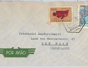 62372  -  MOZAMBIQUE Moçambique  - POSTAL HISTORY:   COVER to ITALY 1959 - FISH