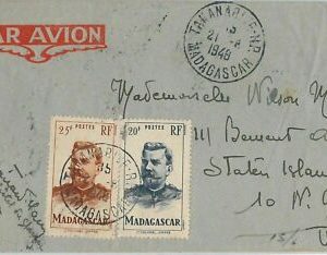 44967 - MADAGASKAR - POSTGESCHICHTE - BRIEF nach USA 1948