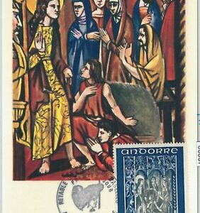 63367 - FRENCH ANDORRA - POSTAL HISTORY: MAXIMUM CARD - ART Religion 1972