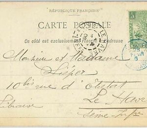 44943 - MADAGASCAR - POSTAL HISTORY: POSTCARD to FRANCE 1906 - DIEGO SUAREZ