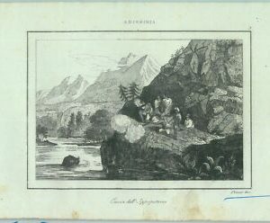 84916 - ETHIOPIA - vintage vintage engraving Italian Engraving 1800's -...