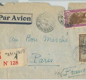 44962 -- MADAGASKAR - POSTGESCHICHTE - EINGESCHRIEBENER BRIEF nach...