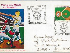 59971 -  ITALY - POSTAL HISTORY:  SPECIAL  POSTCARD 1973 -  BASEBALL