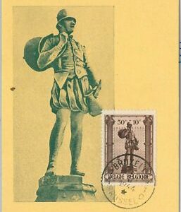 57015 - BELGIEN - POSTGESCHICHTE: MAXIMUM KARTE 1944 - KUNST Architektur