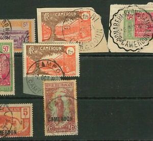 44769 - KAMERUN - POSTGESCHICHTE: Kleine Partie gebrauchter Briefmarken mit...
