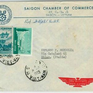 45318 - VIETNAM - POSTGESCHICHTE - FLUGPOSTBRIEF nach FRANKREICH 1951