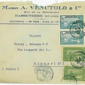 County 14768 - GUADELOUPE - POSTAL HISTORY - COVER 1926 - BOATS SHIPS