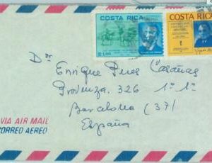 85999 - COSTA RICA - POSTAL HISTORY - Airmail COVER to SPAIN 1980's -- UPU