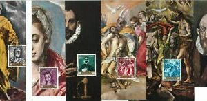 68892 - SPAIN - Set of 10 MAXIMUM CARDS 1961 - ART El Greco