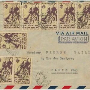 44835 - AOF ELFENBEINKÜSTE Elfenbeinküste - POSTGESCHICHTE - BRIEF nach...