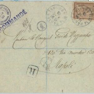 75212 - FRANKREICH - Postgeschichte - Yvert # 120 PERFIN Isoliert auf COVER 1908