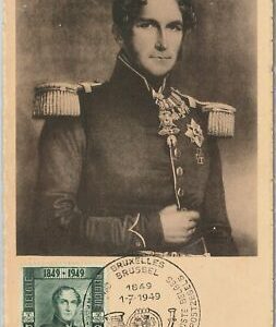 57029 - BELGIEN - POSTGESCHICHTE: MAXIMUM KARTE 1949 - KÖNIGLICHKEIT