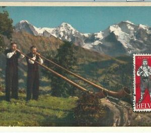 68915 - SWITZERLAND - MAXIMUM CARDS 1955 - ETHNIC Music