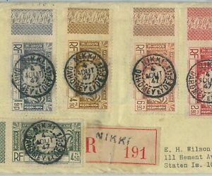 77356 - DAHOMEY - POSTGESCHICHTE - Eingeschriebener BRIEF von NIKKI 1947