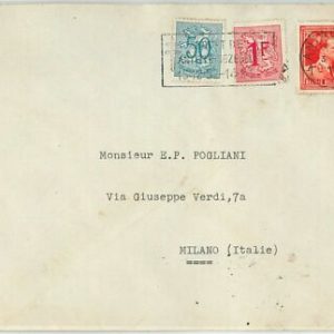 57998 - BELGIEN Belgien - POSTGESCHICHTE: BRIEF nach ITALIEN - 1953
