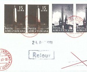 71016 -  VATICANO - Postal History - FIRST FLIGHT:  Venezia / Salzburg  # 417 AB
