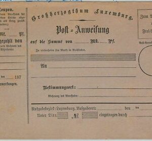 42281 - LUXEMBURG - POSTGESCHICHTE - SCHREIBWAREN FORMELKARTE -...