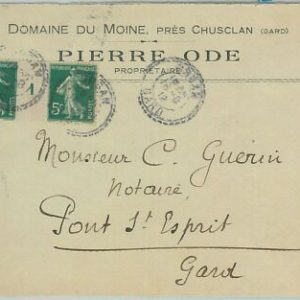69930 - FRANKREICH - POSTGESCHICHTE - Yvert # 137 mit Millesime 1 auf COVER 1912