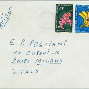 59364 - Kamerun KAMERUN - POSTGESCHICHTE: BRIEF nach ITALIEN 1970 - FRUCHT...