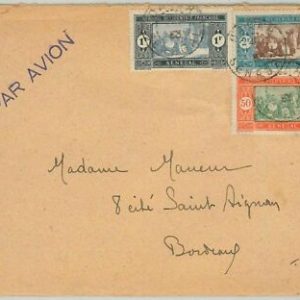 45217 - SENEGAL - POSTGESCHICHTE: FLUGPOSTBRIEF nach FRANKREICH 1933