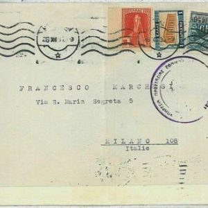 36944 - GREECE Ελλάδα - Postal History : COVER to ITALY 1937