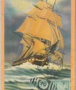 77703 - USA - MAXIMUM KARTE - BOOTE Schiffe FREGATTE