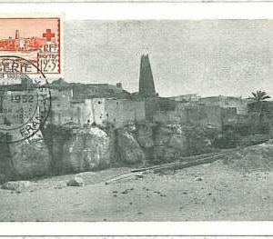 38786 - ALGERIEN - Postgeschichte - MAXIMUM KARTE 1952 Architektur ROTES KREUZ
