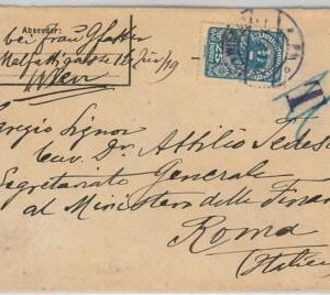 46231 - AUSTRIA Österreich - POSTAL HISTORY Brief -  COVER to ITALY 1920 - TAXED