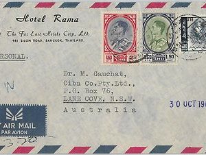 59227  -   THAILAND Siam - POSTAL HISTORY: COVER to AUSTRALIA - ROYALTY