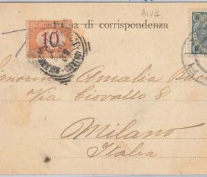 50563 - AUSTRIA  - POSTAL HISTORY - CARD to ITALY - TAXED Segnatasse 1904