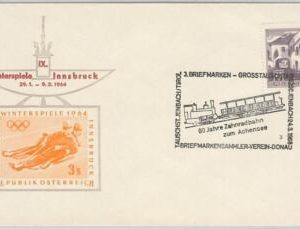 45899 -  Austria  - POSTAL HISTORY- SPECIAL POSTMARK on COVER 1968- TRAINS