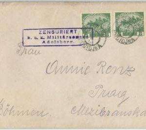 46218 -  AUSTRIA Österreich -  POSTAL HISTORY:  CENSORED COVER to Czechoslovakia