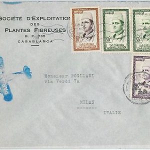 59284 -    MOROCCO - POSTAL HISTORY: COVER to ITALY - 1961