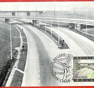 aa3323 - BELGIEN - POSTGESCHICHTE - Maximumkarte 1969 ARCHITEKTUR...