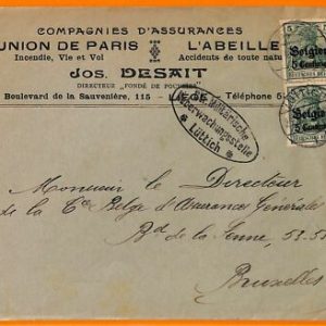 99048 - BELGIEN Deutsche Besetzung - POSTGESCHICHTE - BRIEF von LUTTICH