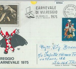 80904  - CARTOLINA d'Epoca - LUCCA  Provincia  - VIAREGGIO  : Carnevale 1975